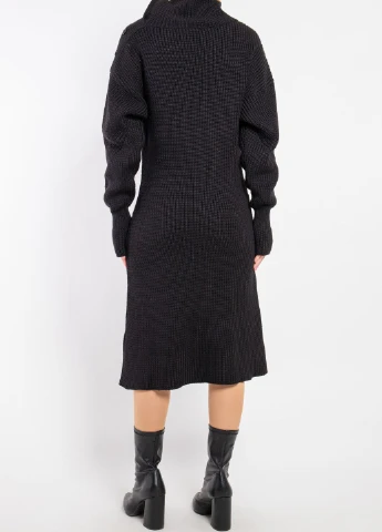 Чорна повсякденний в'язана сукня MSGM однотонна