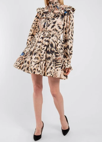 Коричнева повсякденний повсякденна сукня MSGM однотонна