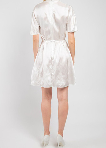 Белое повседневный белое короткое платье MSGM однотонное