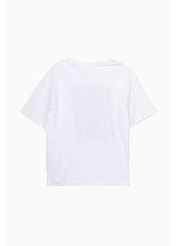 Белая демисезон футболка с принтом Onme