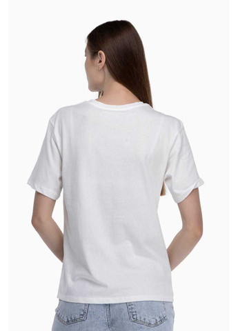 Молочна демісезон футболка з принтом PEPPER MINT
