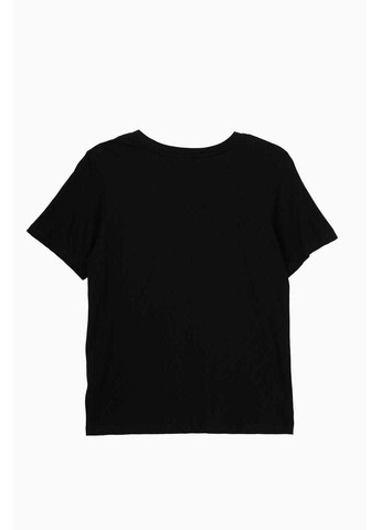 Черная демисезон футболка однотонная PEPPER MINT