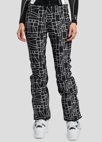 Черные лыжные брюки с принтом Woman Pant CMP (260362509)