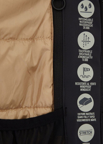 Черная лыжная куртка Woman Jacket Zip Hood CMP (260362534)