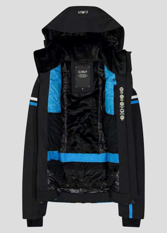 Черная лыжная куртка Woman Jacket Zip Hood CMP (260362533)