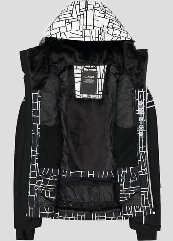 Черная лыжная куртка Woman Jacket Fix Hood CMP (260362522)