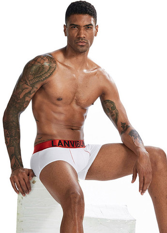 Чоловічі труси хіпси Білий чоловіча білизна Lanvibum (260360642)