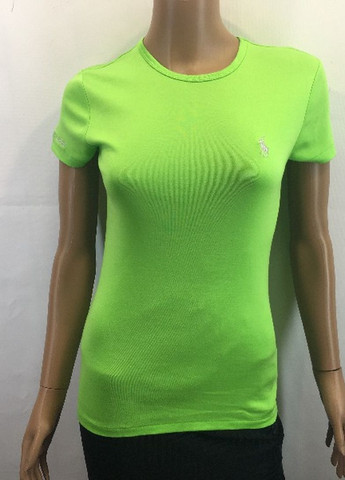 Салатовая спортивная футболка Ralph Lauren с коротким рукавом