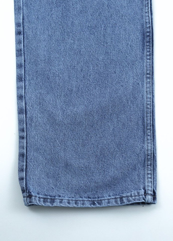 Синие демисезонные клеш джинсы для девочек синие с варкой широкие от бедра Altun