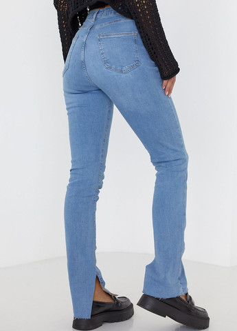 Жіночі джинси skinny з розрізами Lurex - (260376432)