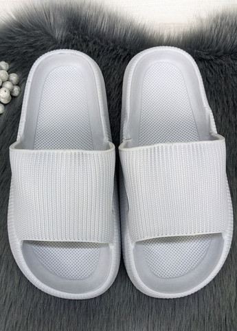 Серые женские шлепанцы сланцы пена Deshman