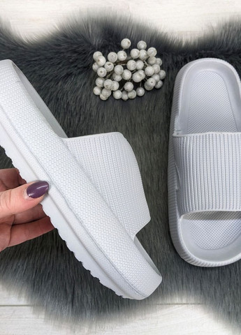 Серые женские шлепанцы сланцы пена Deshman