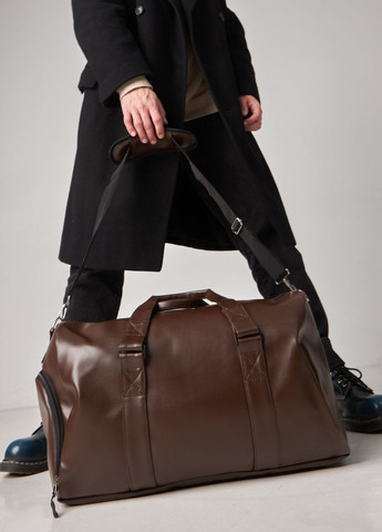 Спортивная / дорожная сумка с карманом для обуви 35L Brown на 2 отделения No Brand Сумка L (260396333)