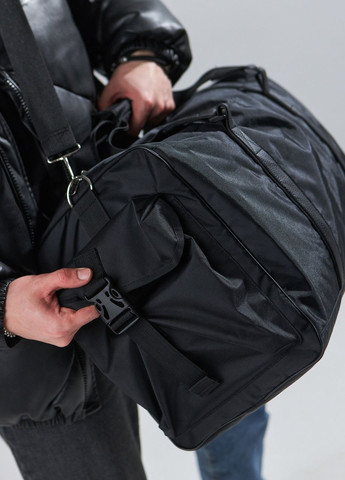 Спортивная / дорожная большая сумка 50L Black на 3 отделения No Brand сумка xl (260396337)