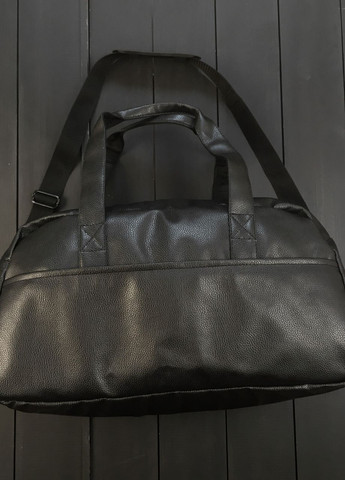 Сумка через плече повсякденна чорна екошкіра універсальна модель 24L Black на 2 відділення No Brand сумка м (260396283)
