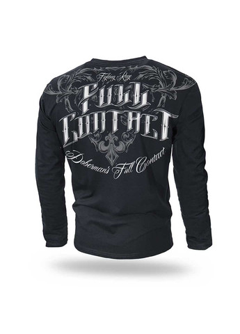 Черный демисезонный кэжуал лонгслив Dobermans Aggressive