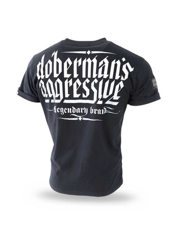 Чорна футболка Dobermans Aggressive