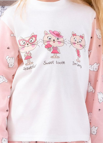 Розовая всесезон пижама для девочки розовый носи своё (6076-002-33-5-v18) свитшот + брюки Носи своє
