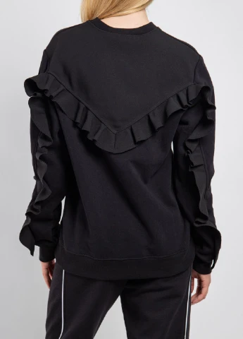 Чорний світшот MSGM однотонний (260391555)