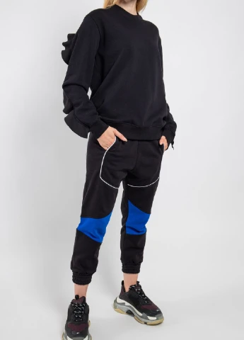 Чорний світшот MSGM однотонний (260391555)