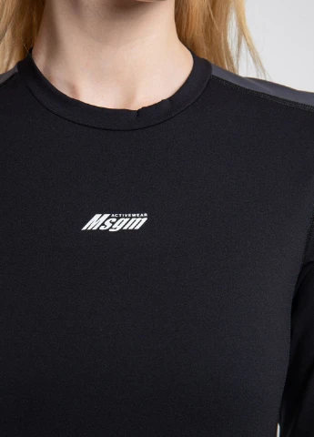 Чорний світшот MSGM однотонний (260391586)