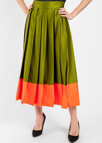 Зеленая кэжуал однотонная юбка MSGM
