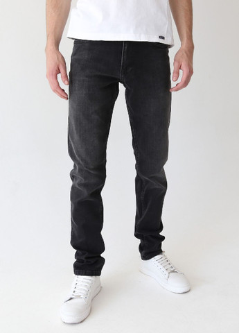 Темно-серые демисезонные слим джинсы мужские темно-серые Слегка-зауженная ARCHILES
