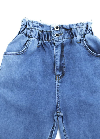 Блакитні джинси на гумці для дівчаток МОМ тонкі JEANSclub mom (260395384)
