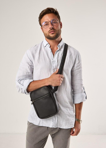 Мужская сумка через плечо классическая премиум, металическая фурнитура No Brand classic premium 2 (260396284)