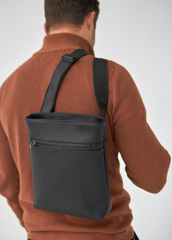 Мужская сумка барсетка через плечо зернистая эко-кожа No Brand vidro (260396301)