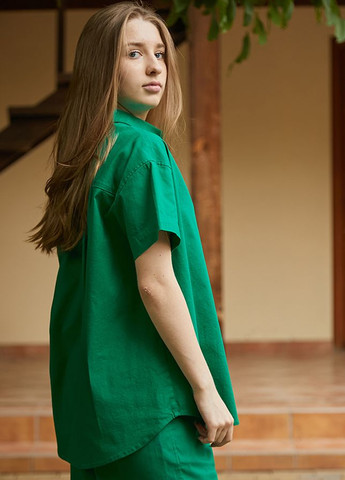 Сорочка з коротким рукавом зі 100% льону Green Forly (260408562)