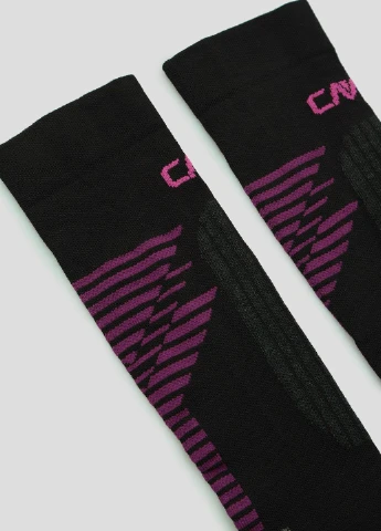 Чёрные черные лыжные гольфы ski sock lenpur wmn CMP однотонные (260474645)