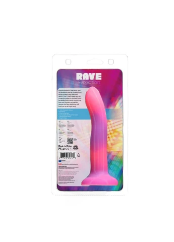 Светящийся в темноте фаллоимитатор - Rave - 8" Glow in the Dark Dildo ADDICTION (260414251)