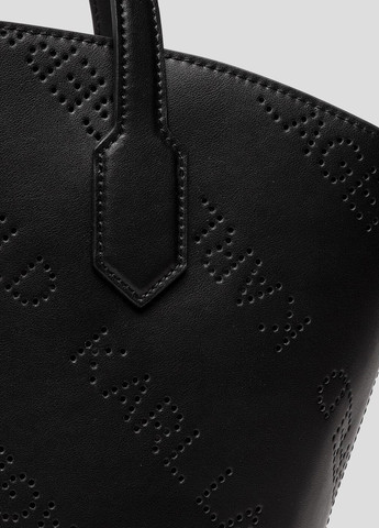Черная кожаная сумка-шоппер Karl Lagerfeld (260474855)