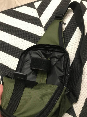 Нагрудная тактическая сумка барсетка слинг Tactica3, с системой молли хаки цвет No Brand tactica 3 (260492539)