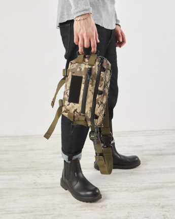 Тактична бананка, поясна сумка піксель із карабіном No Brand Tactica TT (260492545)