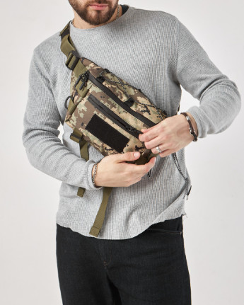 Тактична бананка, поясна сумка піксель із карабіном No Brand Tactica TT (260492545)