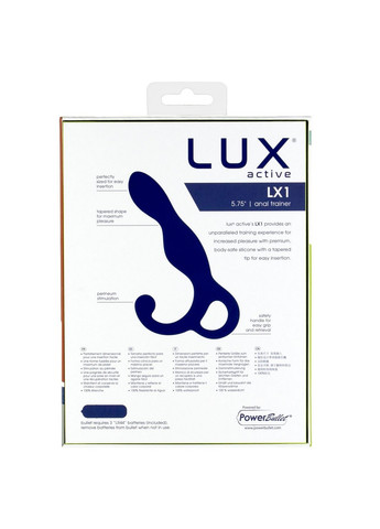 Массажер простаты Lux Active – LX1 – Anal 5.75" – Dark Blue Trainer (260450143)