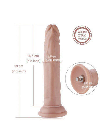 Чоловічий статевий член Flexible Dildo Hismith (260450188)