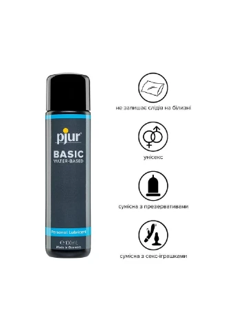 Лубрикант на водной основе Basic waterbased 100 мл (PJ10410) Pjur (260450842)