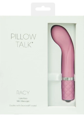 Роскошный вибратор - Racy Pink с кристаллом Swarovski (SO2719) Pillow Talk (260450520)