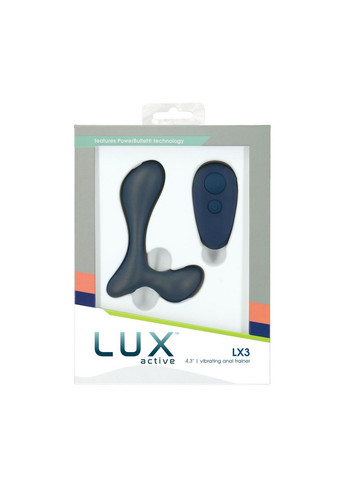 Масажер простати Lux Active – LX3 Vibrating Anal, пульт дистанційного керування Trainer (260450767)