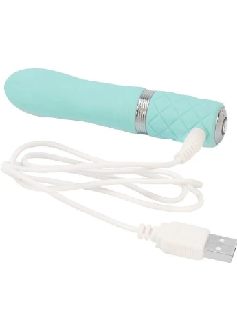 Розкішний вібратор - Flirty Teal із кристалом Swarovski (SO2726) Pillow Talk (260450515)