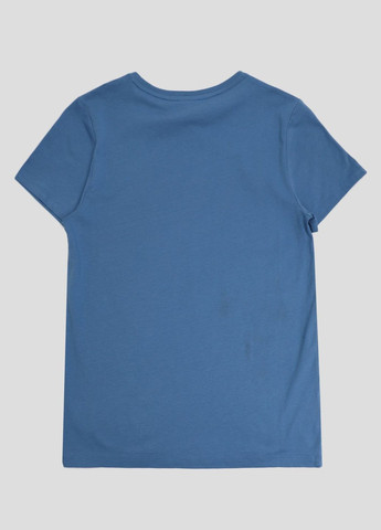 Синяя летняя синяя хлопковая футболка для мальчиков Karl Lagerfeld