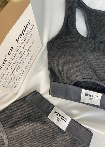 Графітовий демісезонний комплект білизни Liton