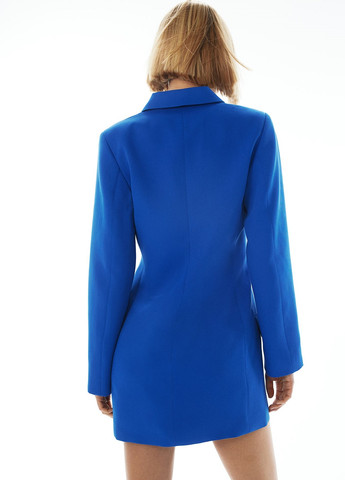 Синий женский жакет H&M однотонный - демисезонный