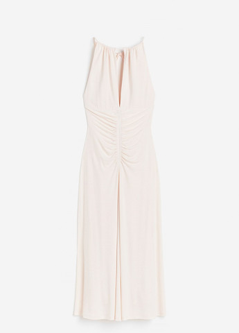 Светло-розовое праздничный платье H&M однотонное