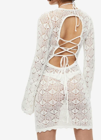 Молочна кежуал сукня H&M однотонна