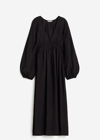 Черное кэжуал платье H&M однотонное