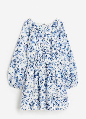 Синя кежуал сукня H&M з квітковим принтом